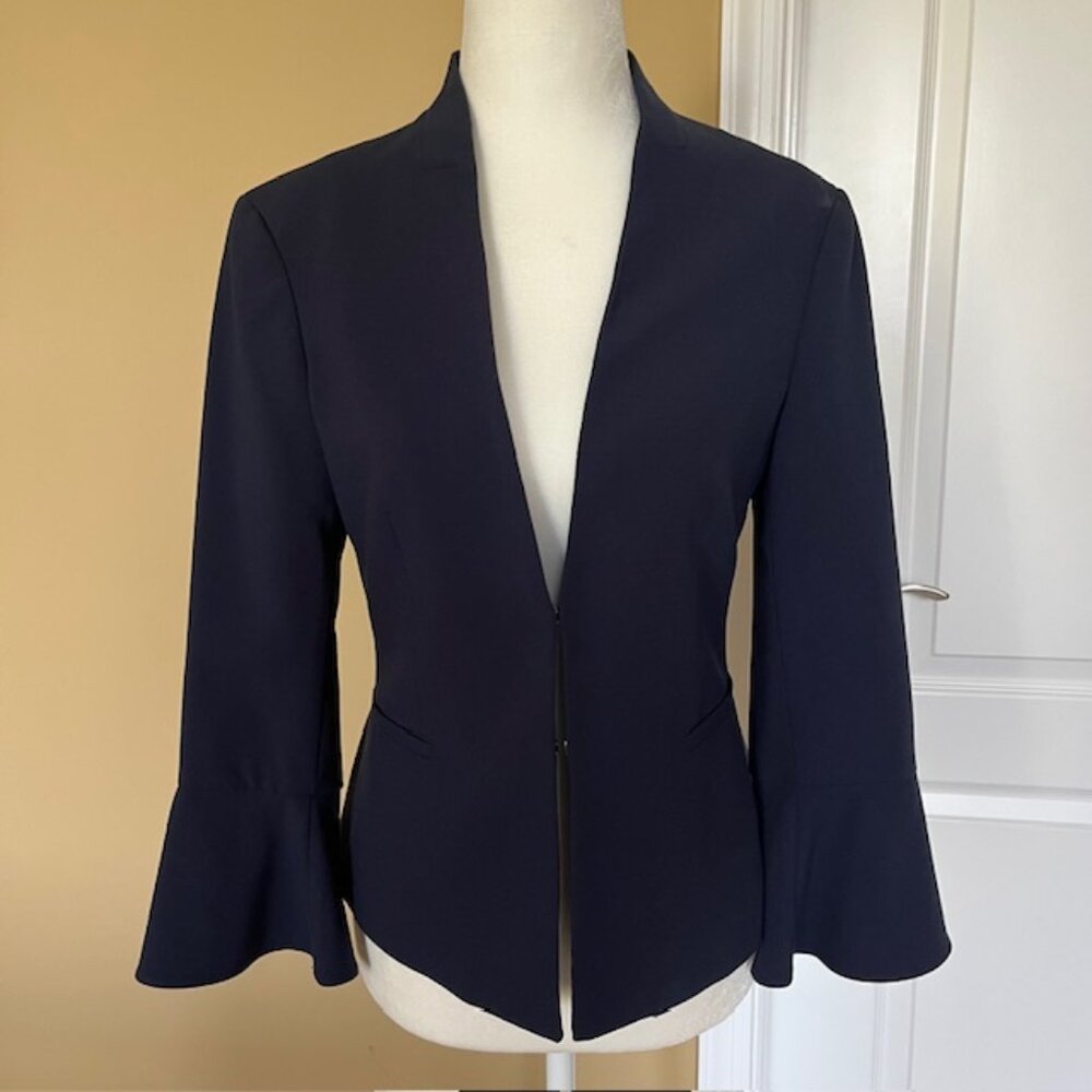 Banana Republic Navy Bell-Sleeve Blazer - Sz 0